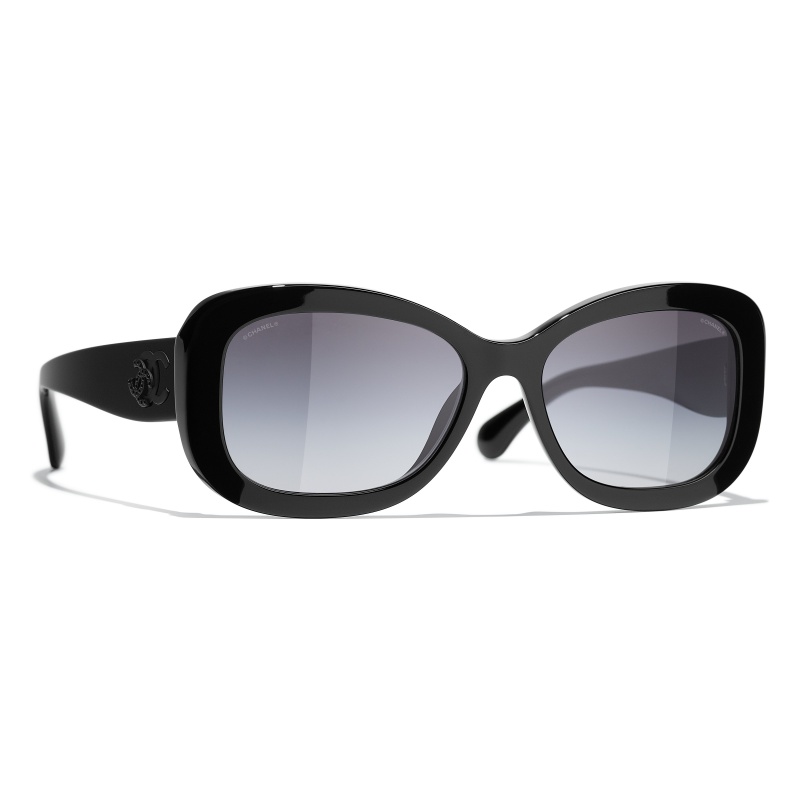 Chanel 5414 C534/3 Butterfly Sunglasses Black 54mm