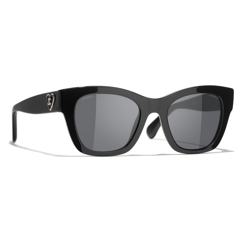 Chanel Classic Square Sunglasses With Charms in Gray