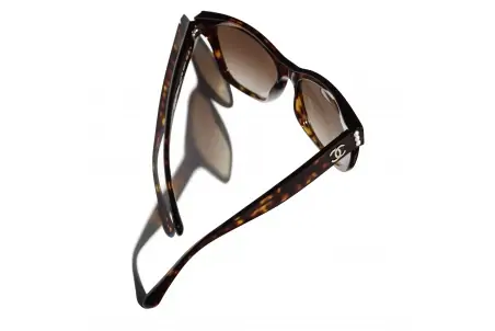 Sunglasses: Cat Eye Sunglasses, acetate & glass pearls — Fashion