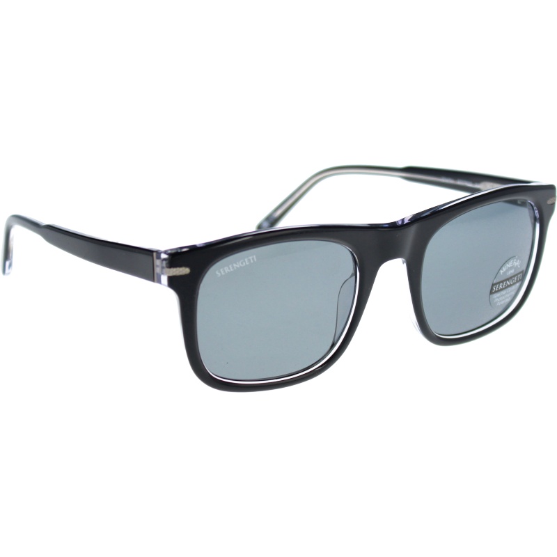 Serengeti Charlton 576003 Shiny Black With Transparent Layer 52 23