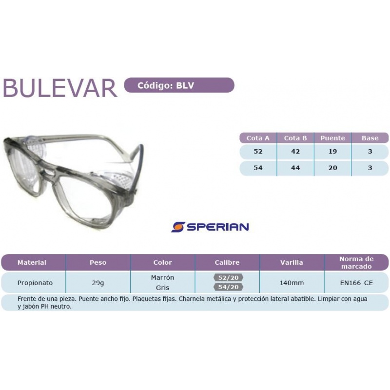 Sperian Bulevar Gris 54 20 Essilor - 2 - ¡Compra gafas online! - OpticalH